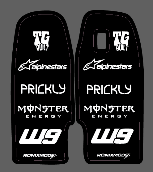 Ronix Mods Pre Design Yozma Fork Guard Decals